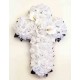 cemetery flower,cross silk flower