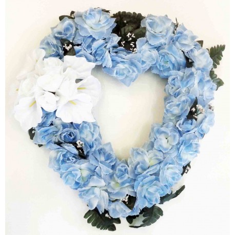 Cemetery Flower | Heart Silk Flower