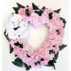 Cemetery Flower | Heart Silk Flower
