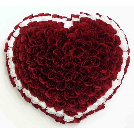 Cemetery Flower | Heart Silk Flower