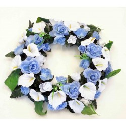 cemetery flower,wreath silk flower