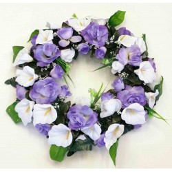 cemetery flower,wreath silk flower