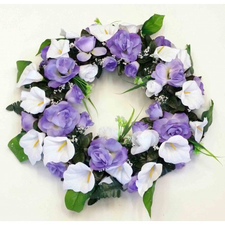 cemetery flower,wreath silk flower