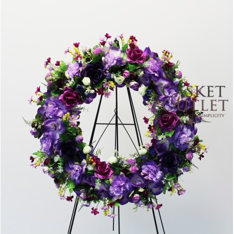 cemetery flower,wreath silk flower