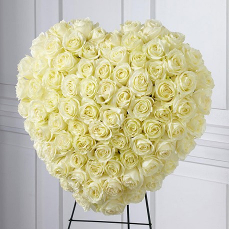 Funeral Heart Flowers | Toronto's Online Outlet