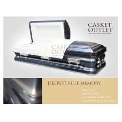 Deepest Blue Memory cercueil en métal (M-015)