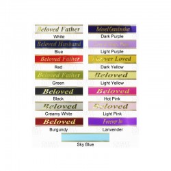 Ribbon With Gold Letters Printing (FFOS3)