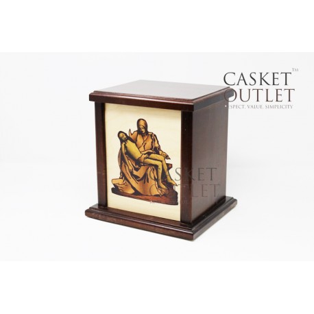 La Pieta Wood Urn (FW0706)