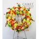 cemetery flower,wreath silk flower
