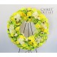 cemetery flower,wreath silk flower