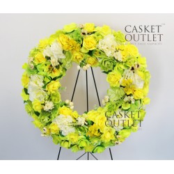 cemetery flower,wreath silk flower