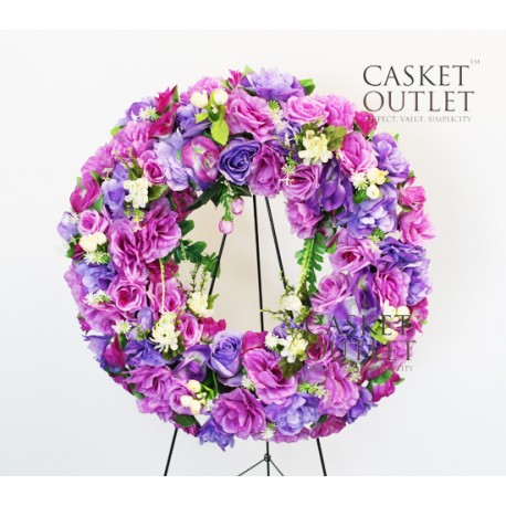 cemetery flower,wreath silk flower