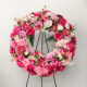 cemetery flower,wreath silk flower