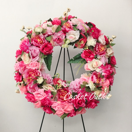 cemetery flower,wreath silk flower