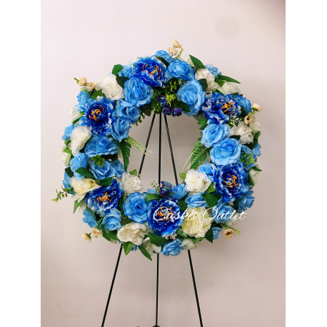 cemetery flower,wreath silk flower