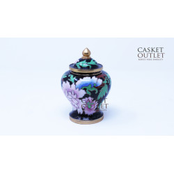 Cloisonne Urn, Metal Urn, Copper Urn