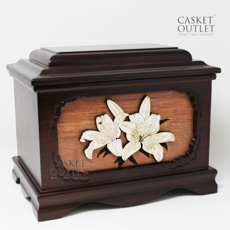 Faith & Symbolism Wood Urn | Memorial Wooden Urn (FW5606)