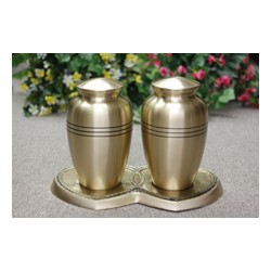 Companion Urns | Double Cremation Urns | Funeral Metal Urn